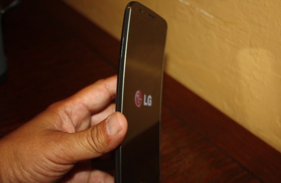 The intentionally bent LG smartphone