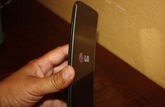 The intentionally bent LG smartphone