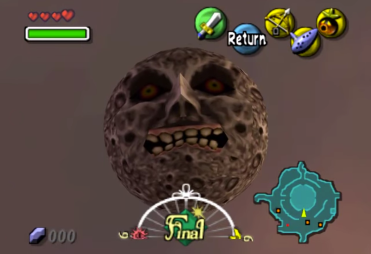 Legend of Zelda Majora's Mask Moon