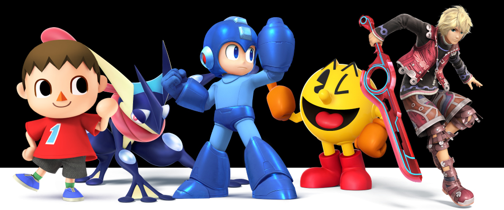 Just some of the new characters in Super Smash Bros. for 3DS.