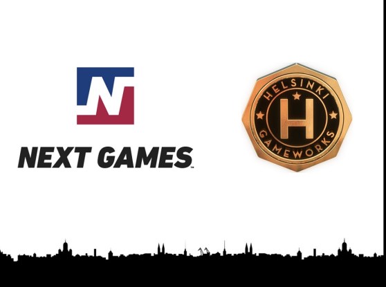 Next Games and Helsinki GameWorks logos