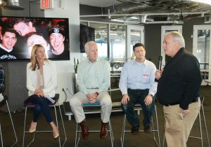Senator John Cornyn (R-TX) participating in a panel about the state of patent reform with other business leaders.