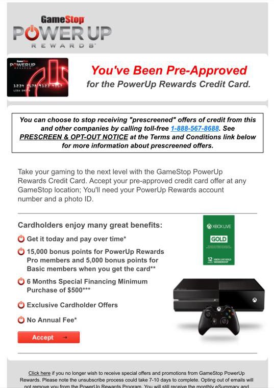 An email GameStop is sending to some of its customers.