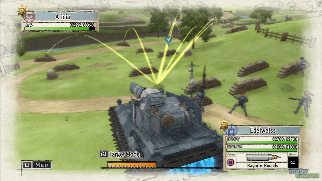 Valkyria Chronicles screen