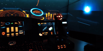 This homemade Elite: Dangerous gaming rig looks like the inside of a spaceship (video)