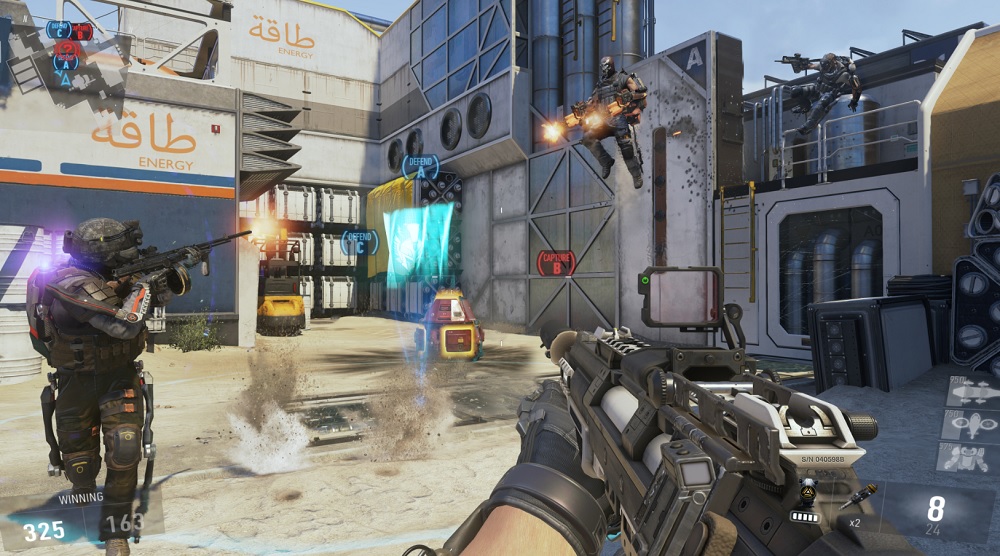 Call of Duty: Advanced Warfare exoskeleton combat.