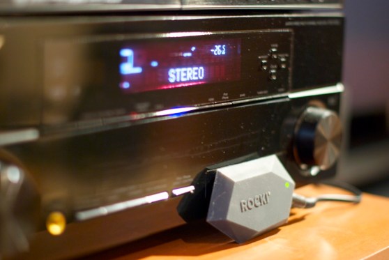 The Rocki Play can plug into almost any audio device.
