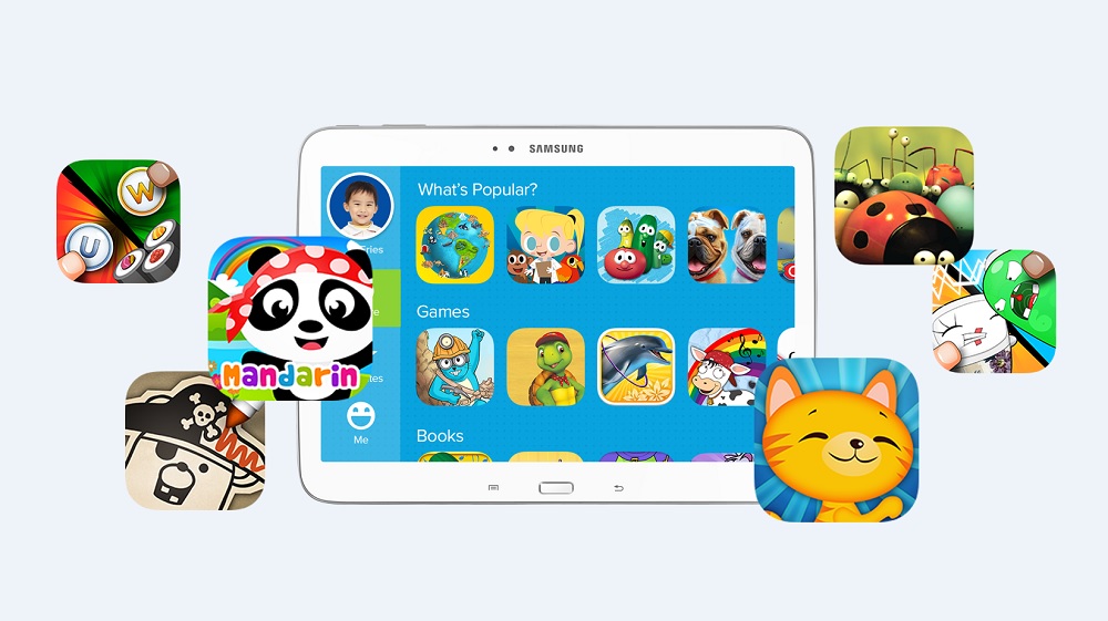 Samsung's educational games portal built with Fingerprint.