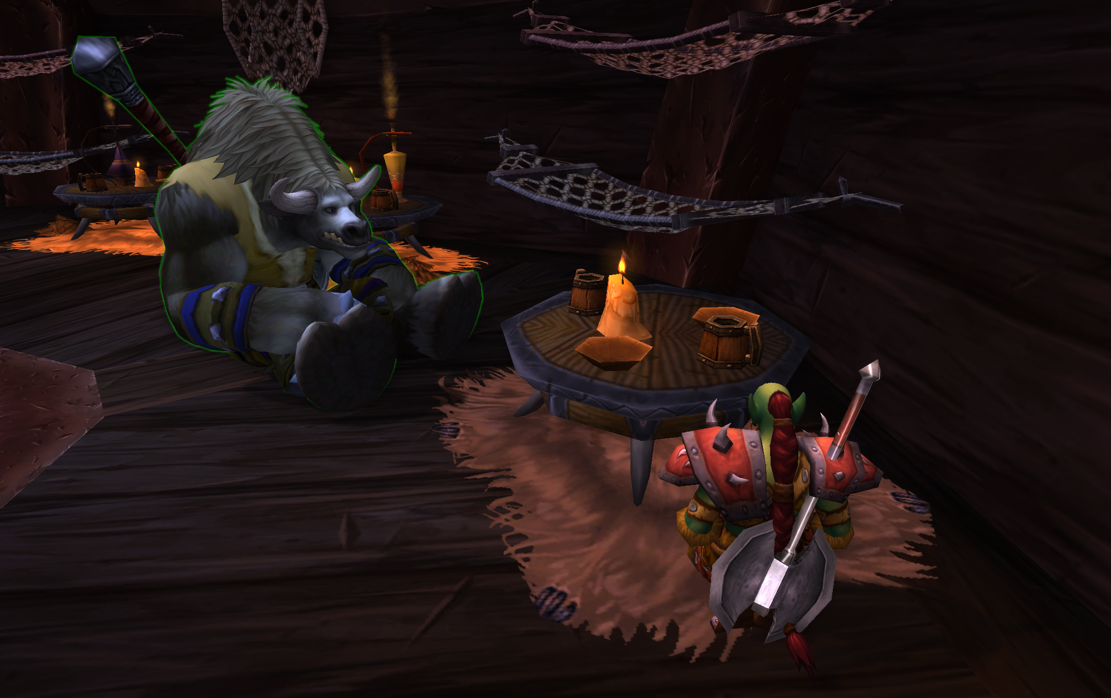 Gamon with friend in World of Warcraft