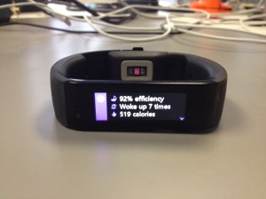 The Band provides a summary of your sleep performance.