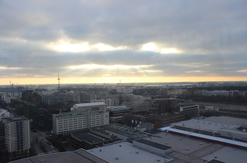 The view of Helsinki from above Slush 2014