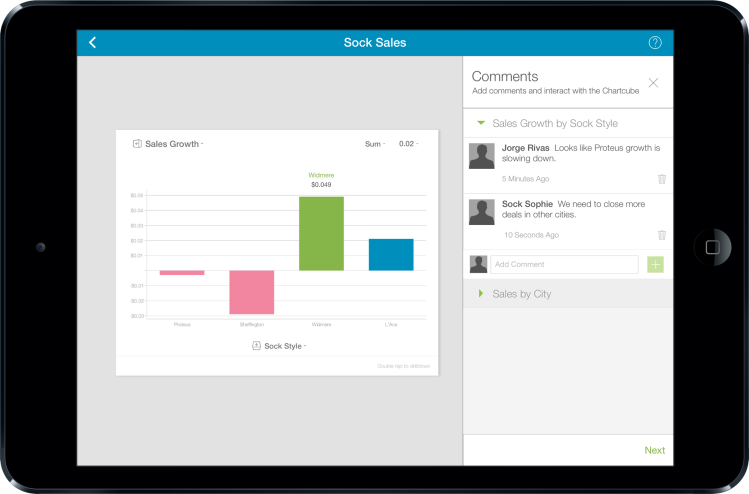 Commenting in Chartcube