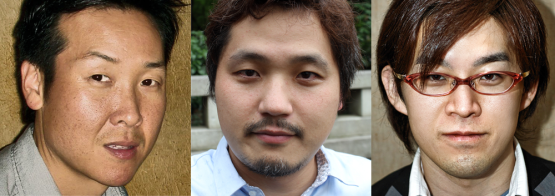 From left to right: Tom Lee, Yohei Shimbori, and Yosuke Hayashi of Team Ninja