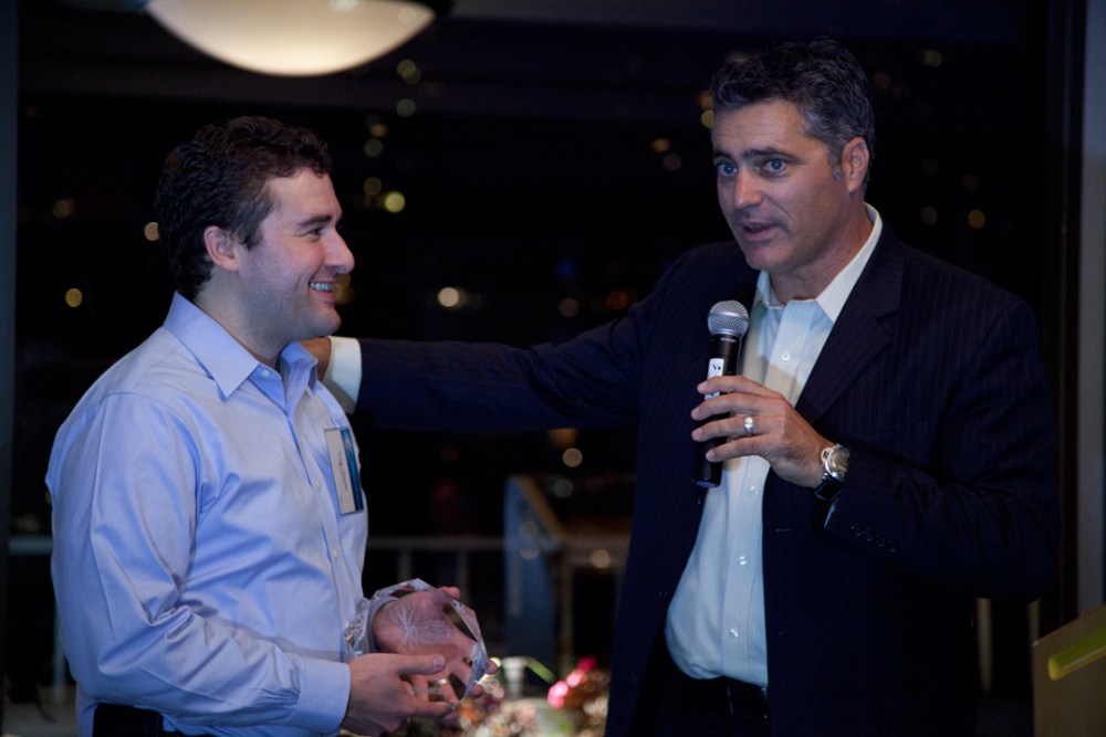 Tom Reilly, right, the chief executive of Cloudera.