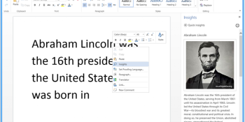 With Insights for Office, Microsoft brings Bing search inside your online docs