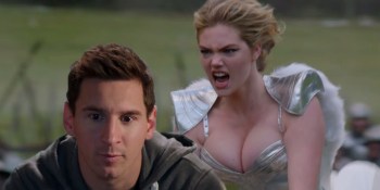 Soccer star Lionel Messi is better than supermodel Kate Upton when it comes to advertising games (updated)