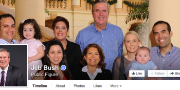 Jeb Bush has a Facebook problem (in 2 graphs and a screenshot)