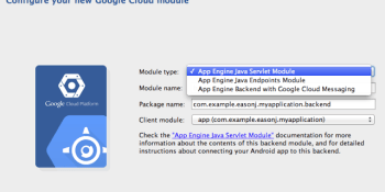 Android Studio now includes tie-ins to the Google public cloud