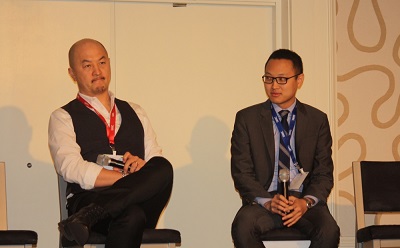 Peter Shiao of Orb Media Group and Daniel Seah of Digital Domain.