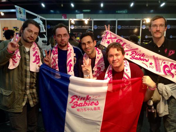 Pink Babies fans at the Toulouse Game Show