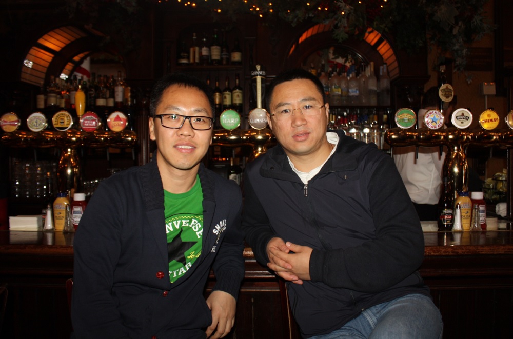 Gio Zhang, VP of Publishing, and Michael Song, CEO, SkyMobi .