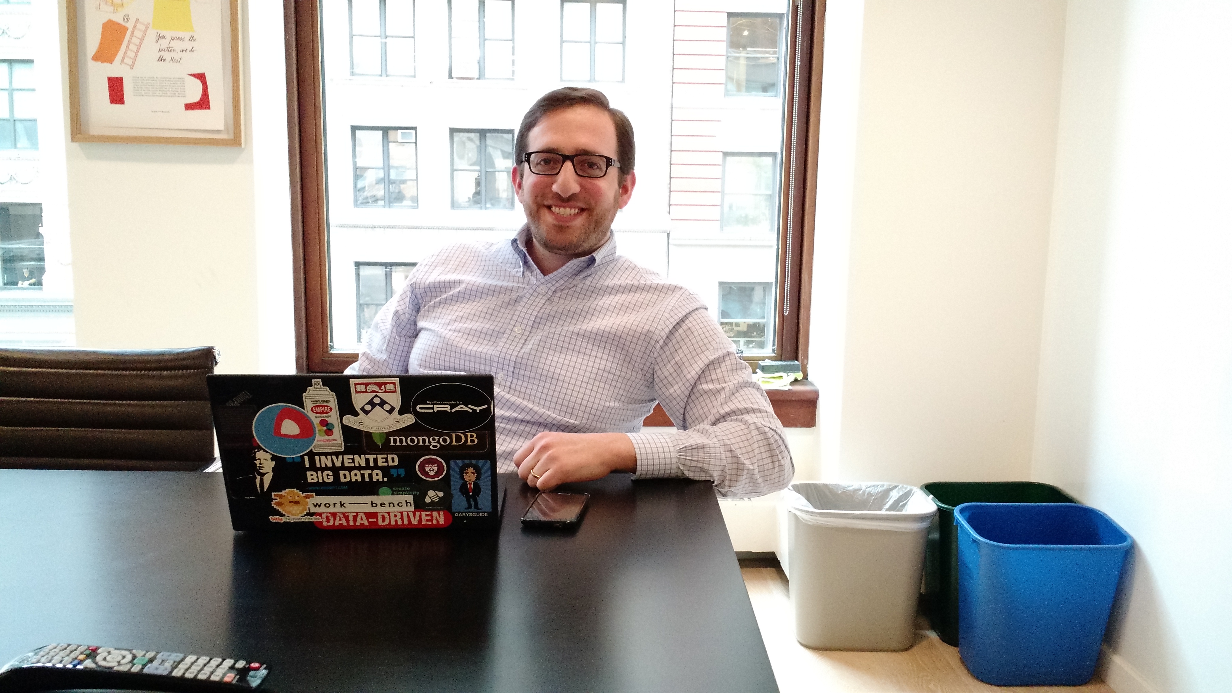 Jon Lehr, a cofounder of Work-Bench and its venture director, at Work-Bench in New York on Dec. 11.