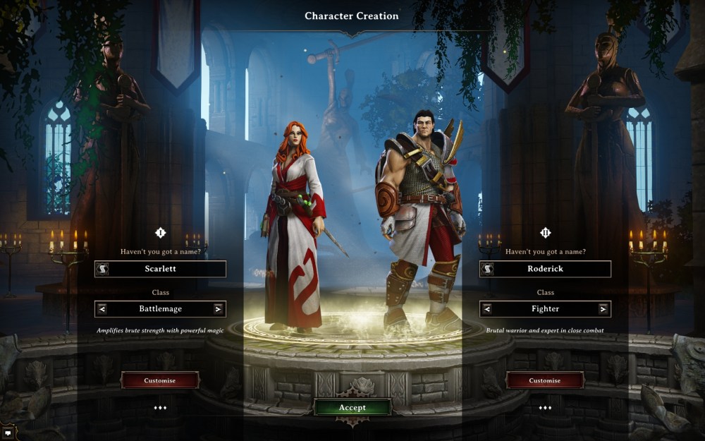 Divinity Original Sin character creation