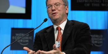 Google’s Eric Schmidt: Better broadband will save the world