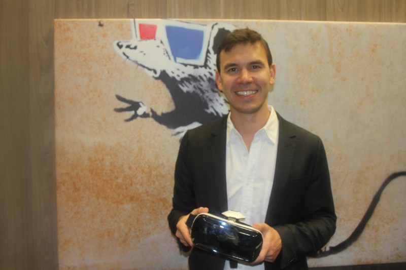Nate Mitchell, cofounder of Occulus, at CES 2015