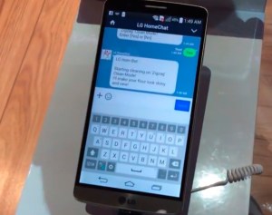 LG's Hom-Bot can be controlled via text messages.
