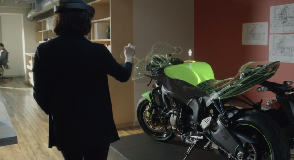 HoloLens in action.