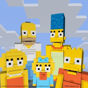 Homer and the family for Minecraft.