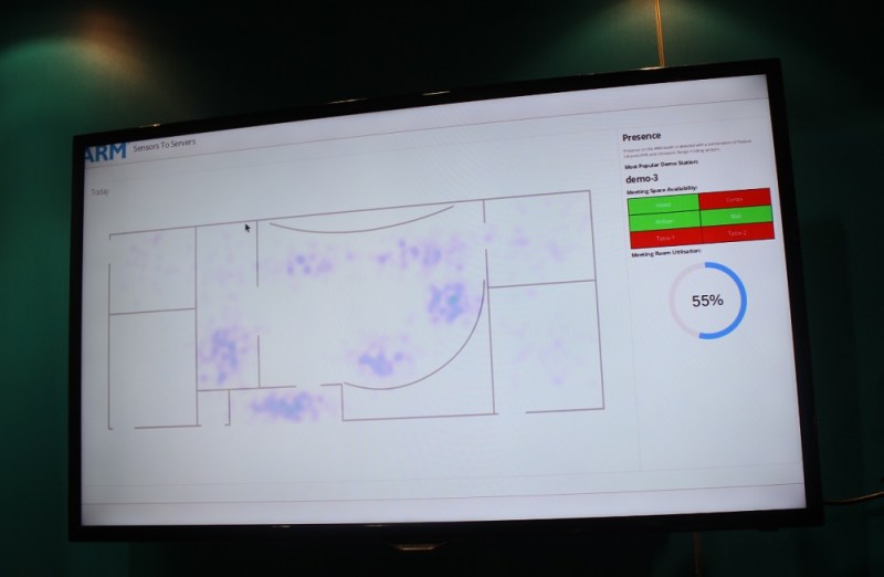 ARM mapped its CES booth visitors in real-time.