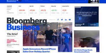 Bloomberg Business’ new site design is beautifully bizarre — and it’s begging for haters