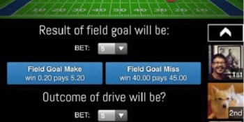 Live-Bet sports app lets you bet on the next play in a football game