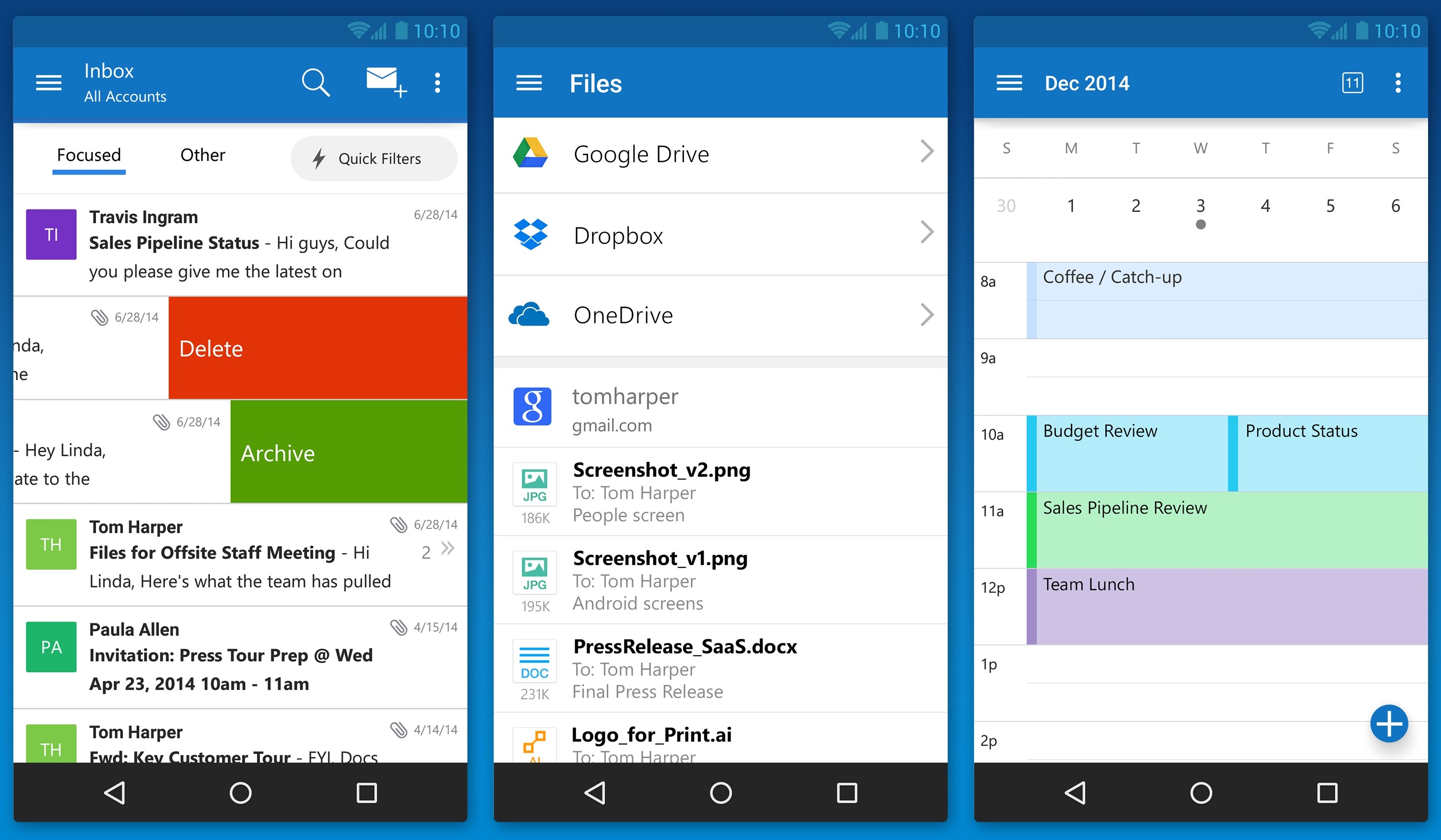 Outlook for Android phons