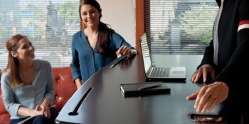 This smart desk moves up and down — and gets you into better shape