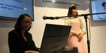 Toshiba’s ChihiraAico robotic receptionist is a spooky singer