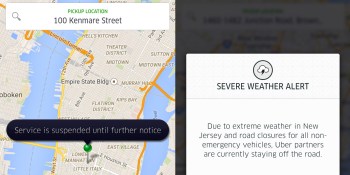 Uber suspends service in New York, New Jersey, & Connecticut due to Blizzard 2015