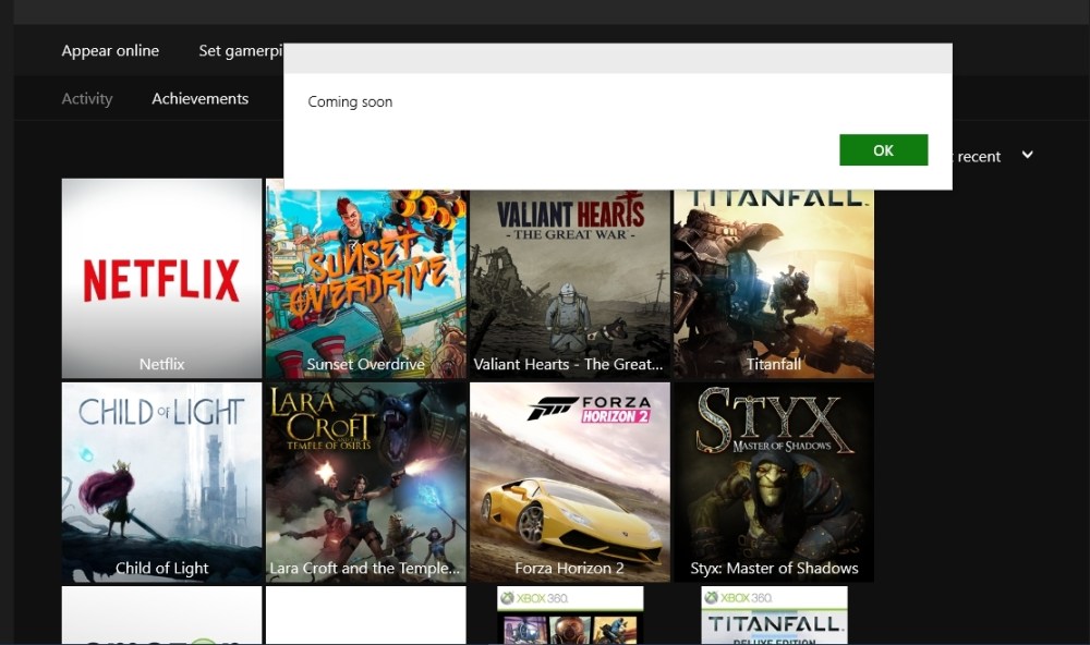 Windows 10 Xbox App