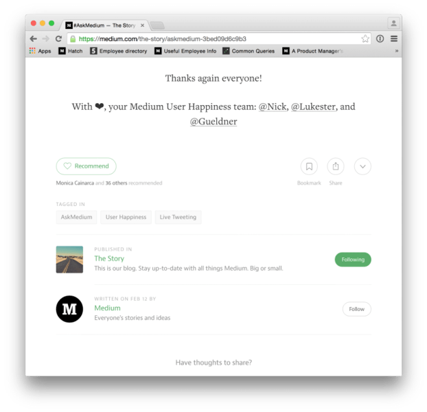 Tags on Medium