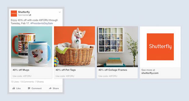 Facebook's new Product ads are meant to let marketers showcase their products in any way they want.