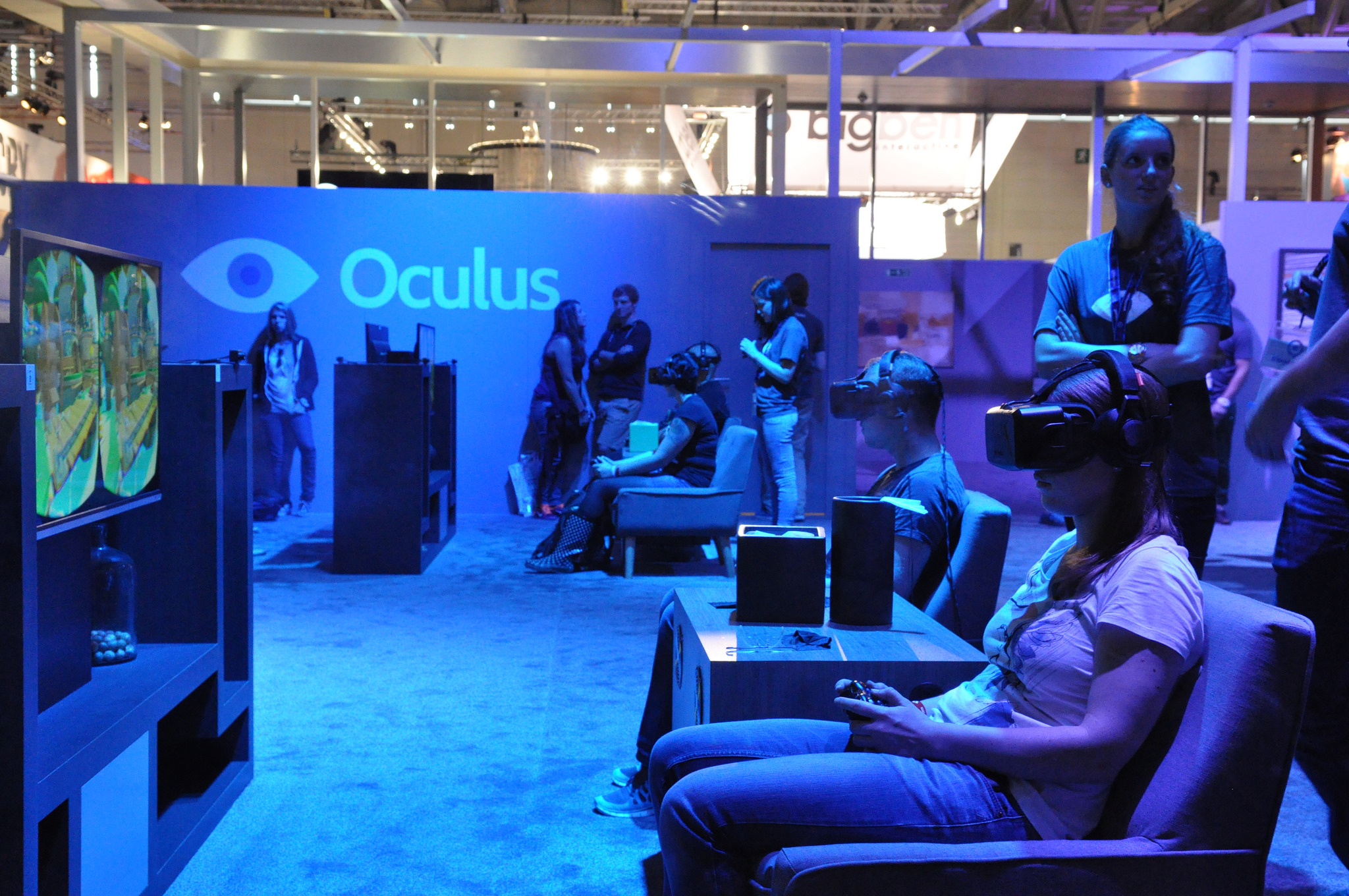 Oculus Rift at Gamescom 2014.