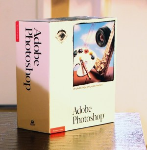 The box for the very first version of Photoshop