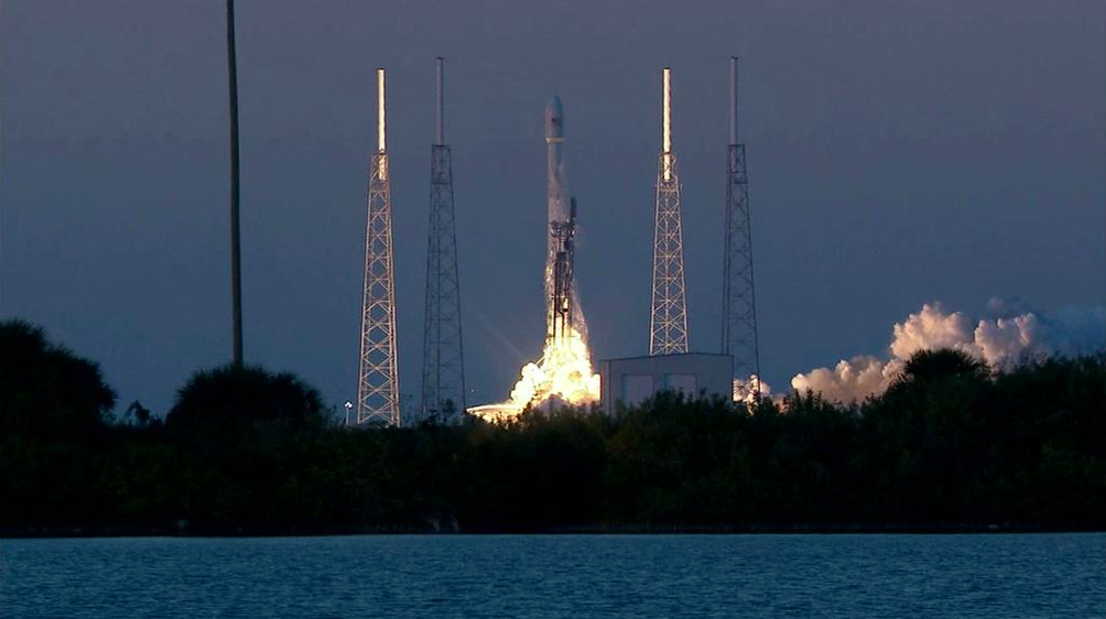 SpaceX's Falcon 9 launching on Feb. 11, 2015.