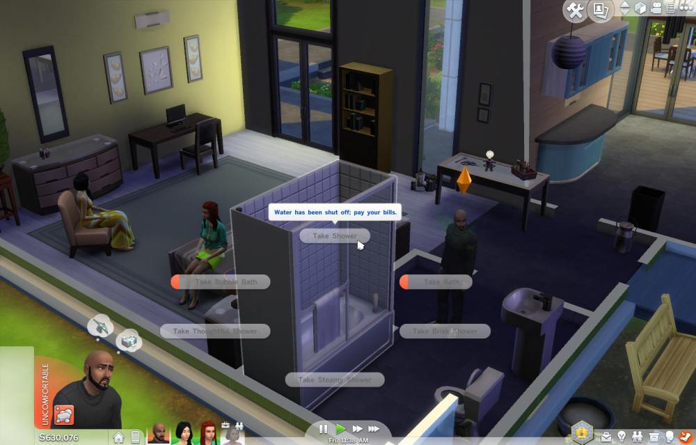 The Sims 4 power out