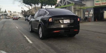 Tesla Model X photographed undisguised in road testing