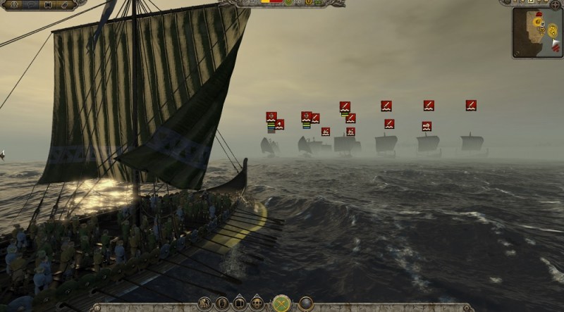 Naval battles are better in Total War: Attila. 