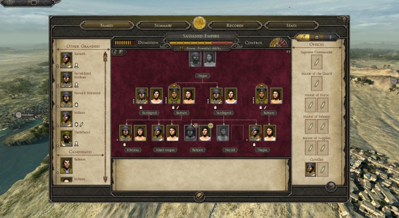 Family tree in Total War: Attila