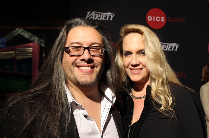 John and Brenda Romero on the red carpet at the DICE Summit.